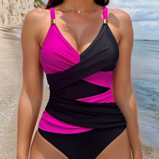 Beautiful pink and black swimsuit 