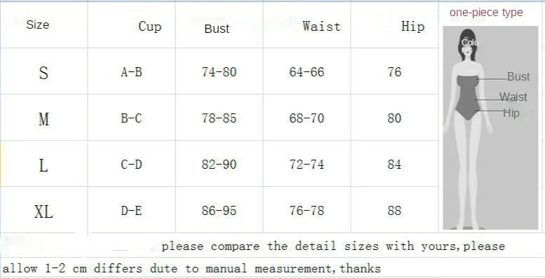 V-neck One-piece White Swimsuit Women Fashion Belted Bikini Beachwear