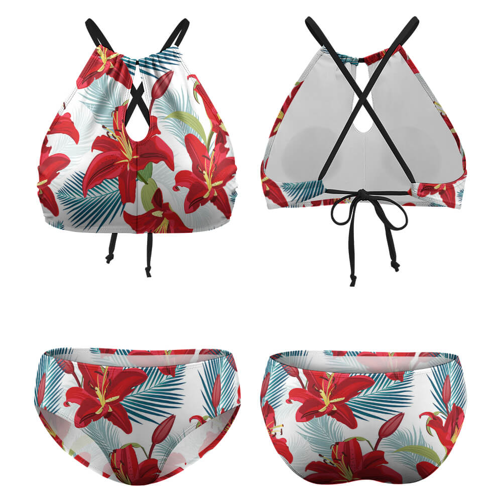 Soft Beautiful Floral Bikini Swimsuit