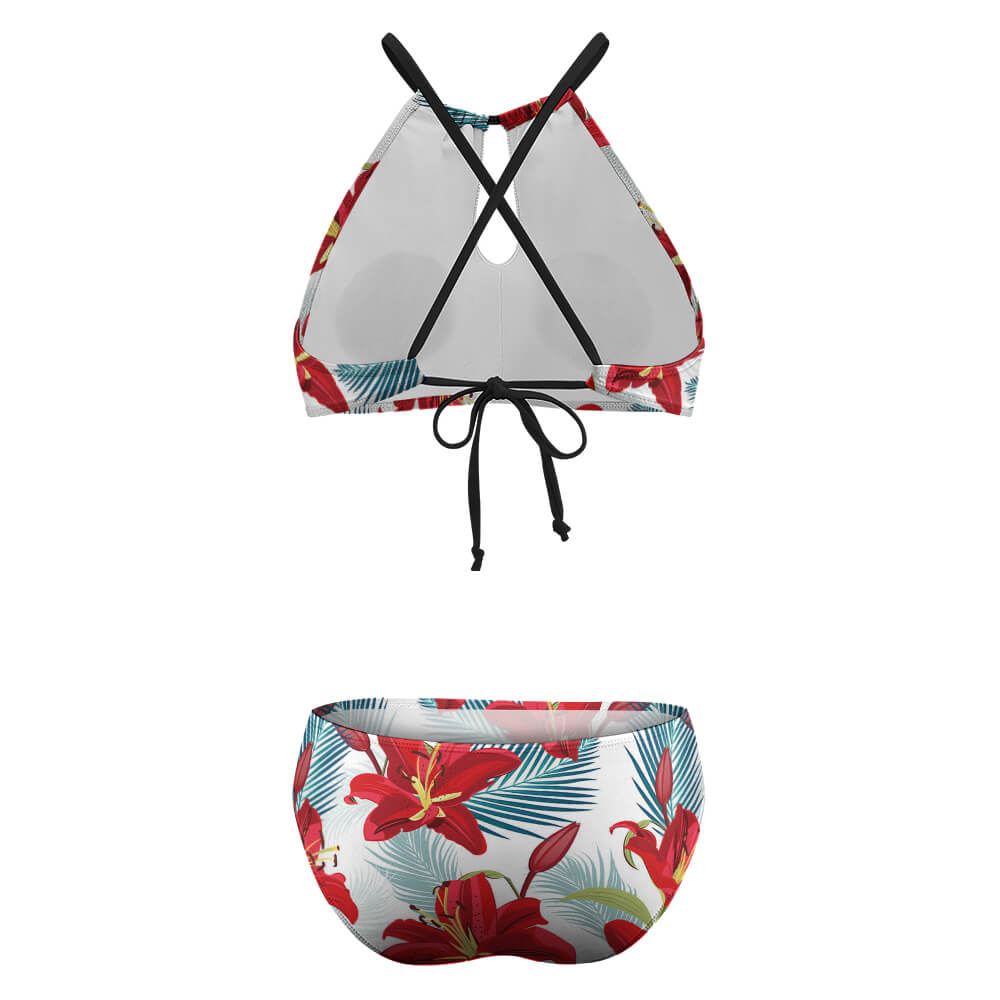 Soft Beautiful Floral Bikini Swimsuit