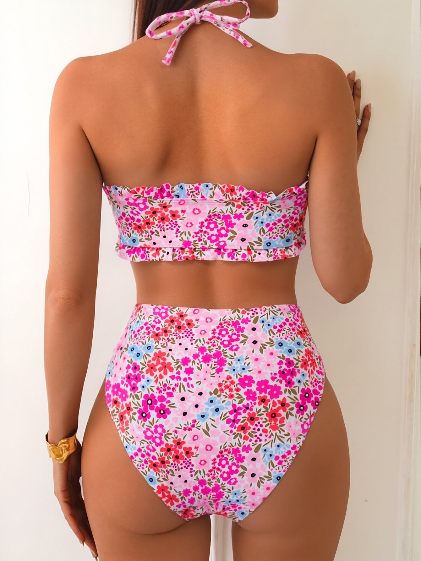 "Puff Puff" Tube Top Swimsuit Set